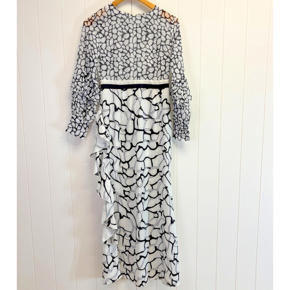 Misslook Women's Unique Artsy Maxi Dress Size S Quiet Luxury Old Money Chic NWT - Picture 1 of 10